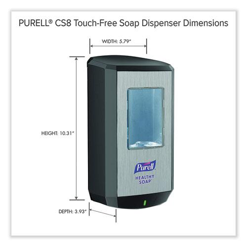CS8 Soap Dispenser, 1,200 mL, 5.79 x 3.93 x 10.31, Graphite. Picture 9