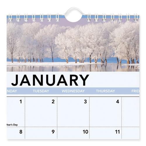 Landscape Monthly Wall Calendar, Landscapes Photography, 12 x 12, White/Multicolor Sheets, 12-Month (Jan to Dec): 2024. Picture 5