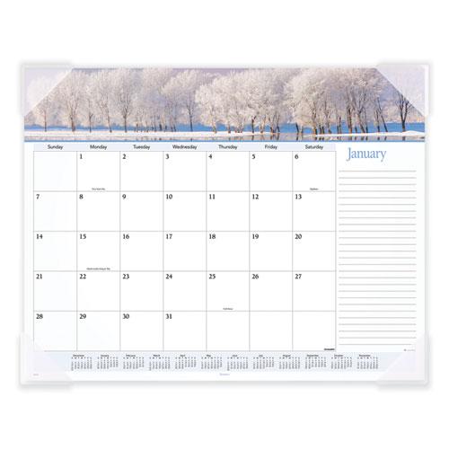 Landscape Panoramic Desk Pad, Landscapes Photography, 22 x 17, White Sheets, Clear Corners, 12-Month (Jan to Dec): 2024. Picture 2
