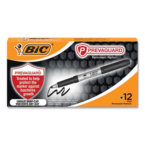 PrevaGuard Permanent Marker, Fine Bullet Tip, Black, 12/Pack. Picture 2
