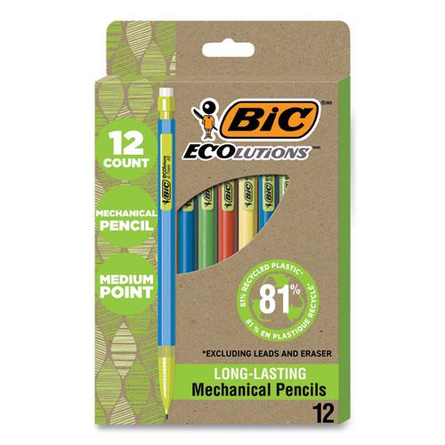 ReVolution Mechanical Pencil, 0.7 mm, HB (#2), Black Lead, Assorted Barrel Colors, 12/Pack. Picture 3