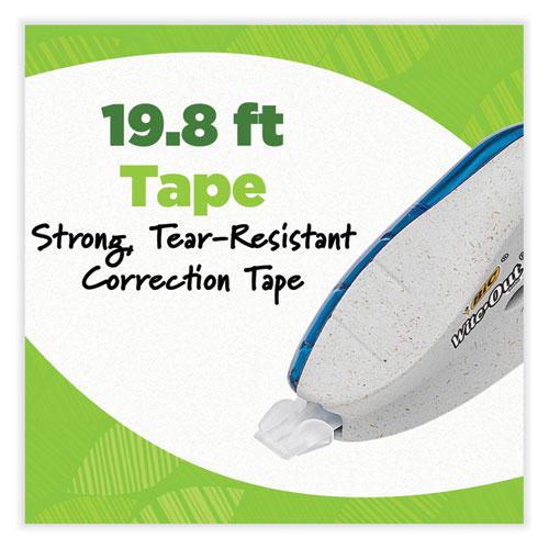 Wite-Out Brand Ecolutions Correction Tape, Non-Refillable, White, 0.2" x 19.8 ft, 10/Pack. Picture 7