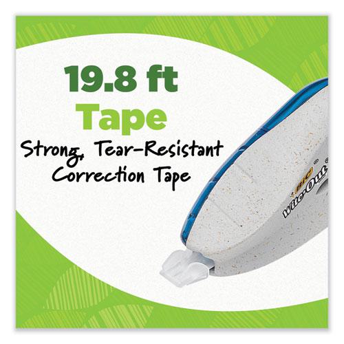 Wite-Out Brand Ecolutions Correction Tape, Non-Refillable, White,  0.2" x 19.8 ft, 2/Pack. Picture 5