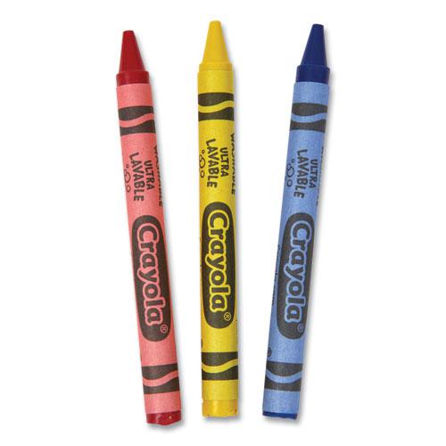 Washable Crayons, Blue, Red, Yellow 3/Pack, 360 Packs/Carton. Picture 4
