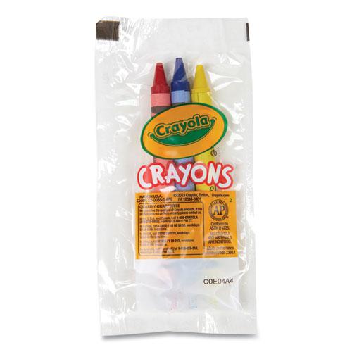 Washable Crayons, Blue, Red, Yellow 3/Pack, 360 Packs/Carton. Picture 2