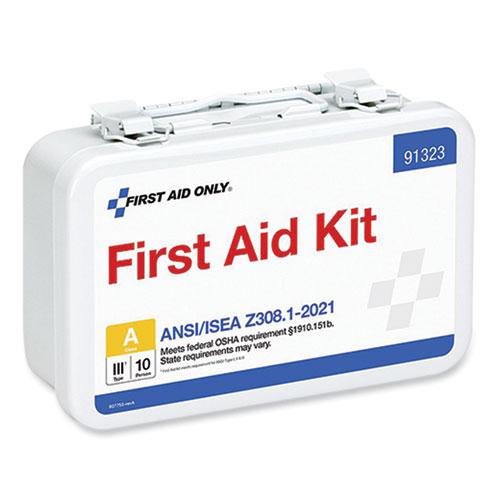ANSI 2021 First Aid Kit for 10 People, 76 Pieces, Metal Case. Picture 2