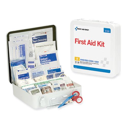 ANSI 2021 Type III First Aid Kit for 50 People, 184 Pieces, Metal Case. Picture 2