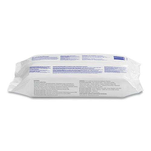 Healthcare Surface Disinfecting Wipes, 1-Ply, 7" x 10", Unscented, White, 72/Pack. Picture 5