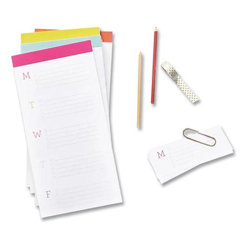 The Big Ta-Do Notepad, List-Management Format, Papaya Headband, 52 White/Multicolor 7 x 14 Sheets. Picture 2