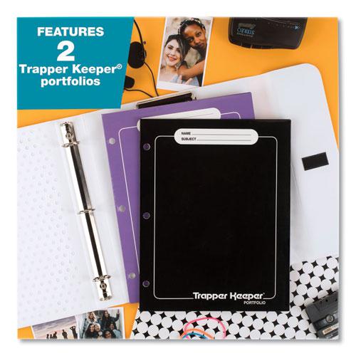 Trapper Keeper 3-Ring Pocket Binder, 1" Capacity, 11.25 x 12.19, Neon Heart. Picture 7