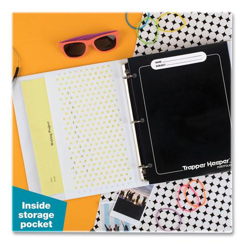 Trapper Keeper 3-Ring Pocket Binder, 1" Capacity, 11.25 x 12.19, Neon Heart. Picture 4
