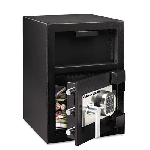 Digital Depository Safe, Extra Large, 1.3 cu ft, 14w x 15.6d x 24h, Black. Picture 1