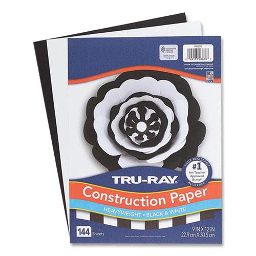 Tru-Ray Construction Paper, 76 lb Text Weight, 9 x 12, Assorted Colors, 144/Pack. Picture 1