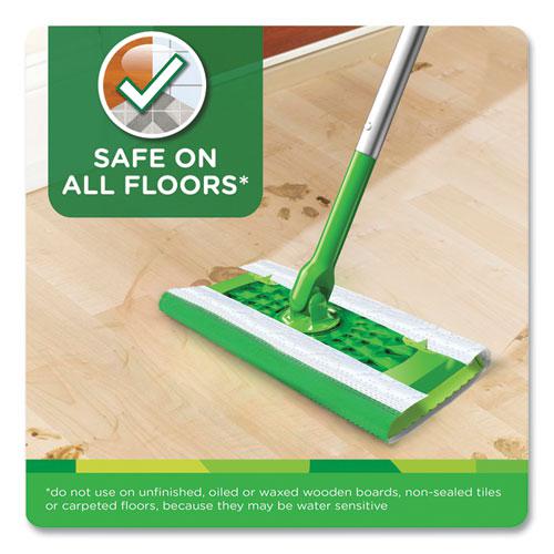 Sweeper TRAP + LOCK Wet Mop Cloth, 8 x 10, White, Open Window Scent, 38/Pack. Picture 4