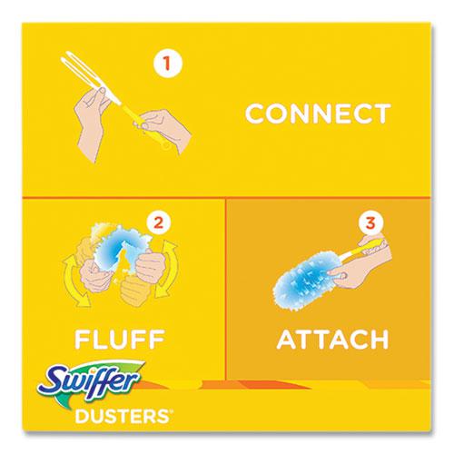 Dusters Starter Kit, Dust Lock Fiber, 6" Handle, Blue/Yellow, Gain Scent. Picture 2