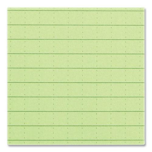 All-Weather Wire-O Notepad, Universal: Narrow Rule and Quadrille Rule, Dark Green Cover, 50 White 3 x 5 Sheets. Picture 2