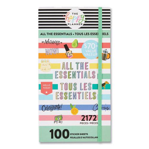 All the Essentials Mega Value Pack Stickers, Productivity Theme, 2,172 Stickers. Picture 1