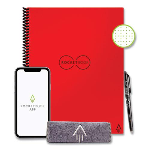 Core Smart Notebook, Dotted Rule, Red Cover, (16) 11 x 8.5 Sheets. Picture 2
