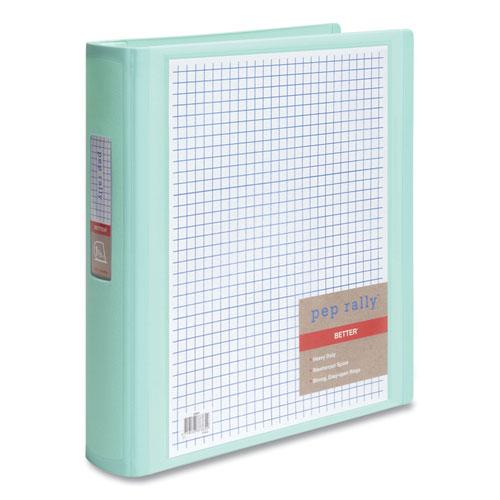 Standard 3-Ring View Binder, Polypropylene, 3 Rings, 1.5" Capacity, 11 x 8.5, Mint. Picture 1