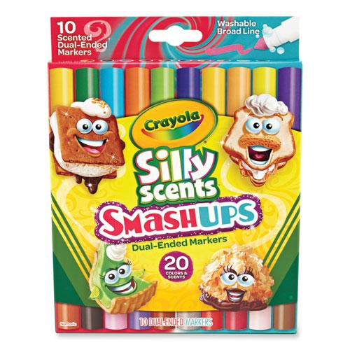 Silly Scents Smash Up Dual Ended Markers, Broad Tip, Assorted, 10/Pack. Picture 1