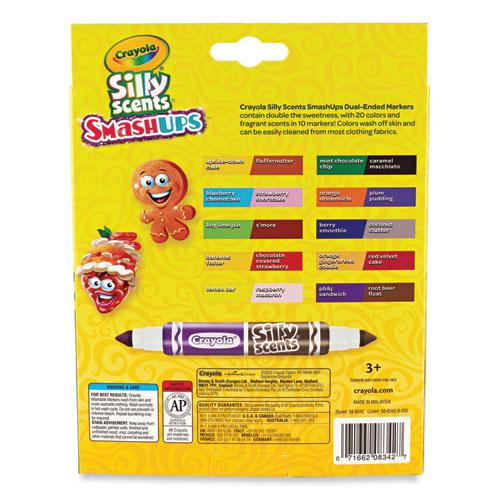 Silly Scents Smash Up Dual Ended Markers, Broad Tip, Assorted, 10/Pack. Picture 5