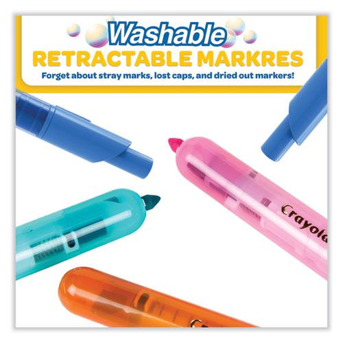 Super Clicks Retractable Markers, Assorted Bullet Tip Sizes, Assorted Colors, 10/Pack. Picture 7