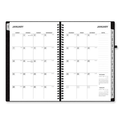 Aligned Weekly/Monthly Planner, 8 x 5, Black Cover, 12-Month (Jan to Dec): 2024. Picture 3