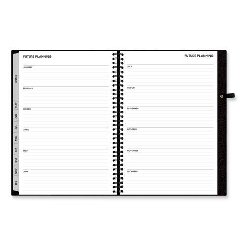 Aligned Weekly/Monthly Notes Planner, 8 x 5, Black Cover, 12-Month (Jan to Dec): 2024. Picture 4
