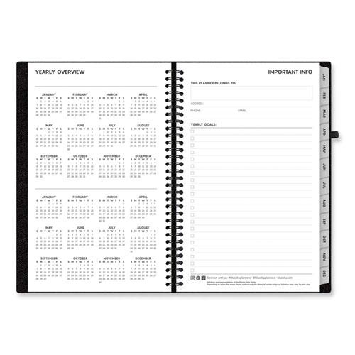 Aligned Weekly/Monthly Planner, 8 x 5, Black Cover, 12-Month (Jan to Dec): 2024. Picture 9