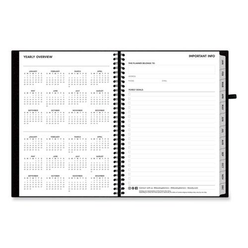 Aligned Weekly/Monthly Notes Planner, 8 x 5, Black Cover, 12-Month (Jan to Dec): 2024. Picture 7