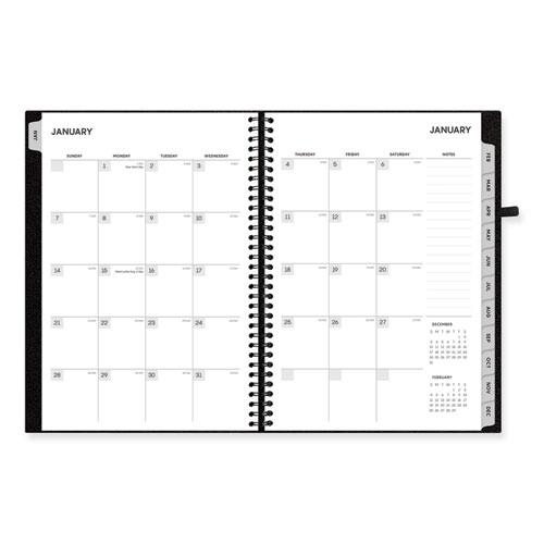 Aligned Weekly/Monthly Notes Planner, 8 x 5, Black Cover, 12-Month (Jan to Dec): 2024. Picture 9