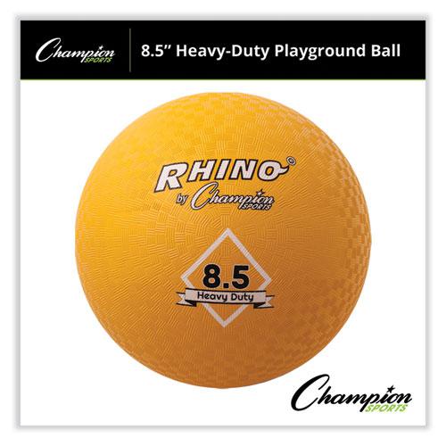 Heavy Duty Playground Ball, 8.5" Diameter, Yellow. Picture 2