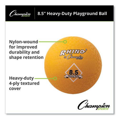 Heavy Duty Playground Ball, 8.5" Diameter, Yellow. Picture 1