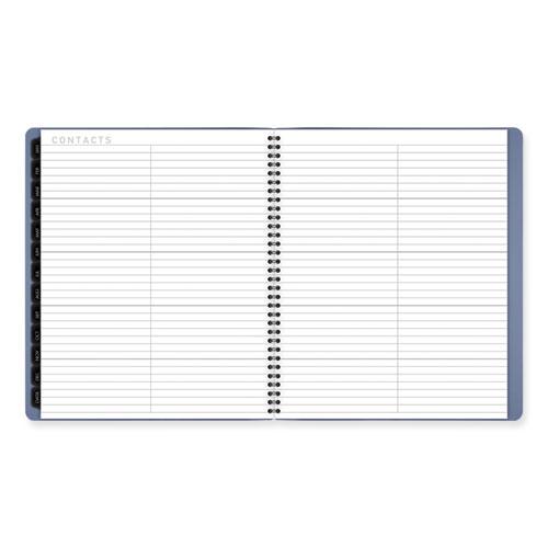 Contemporary Monthly Planner, 11.38 x 9.63, Blue Cover, 12-Month (Jan to Dec): 2024. Picture 3
