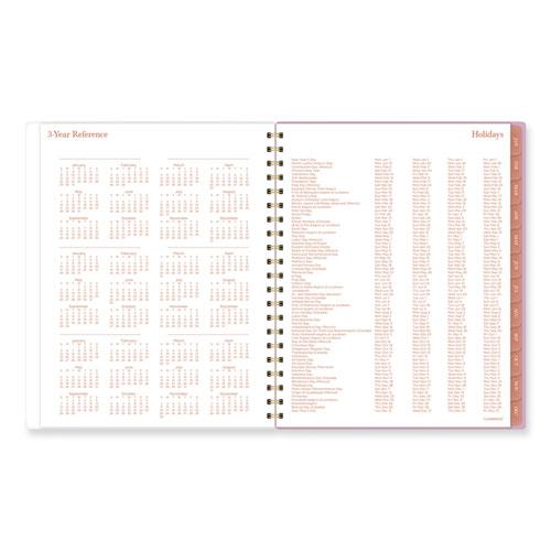 Cher Weekly/Monthly Planner, Plaid Artwork, 11 x 9.25, Pink/Blue/Orange Cover, 12-Month (Jan to Dec): 2024. Picture 4