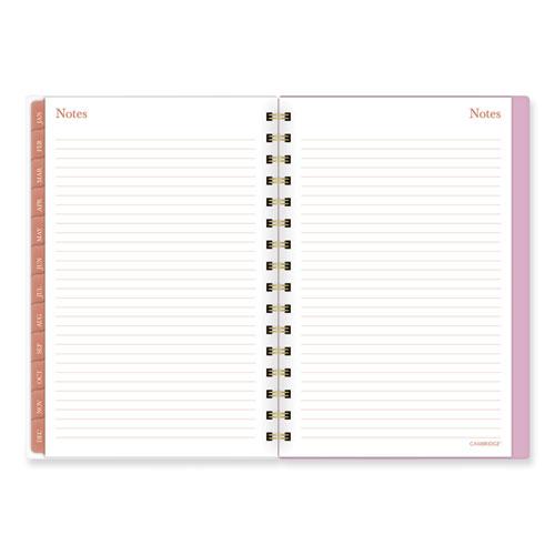 Cher Weekly/Monthly Planner, Plaid Artwork, 8.5 x 6.38, Pink/Blue/Orange Cover, 12-Month (Jan to Dec): 2024. Picture 5