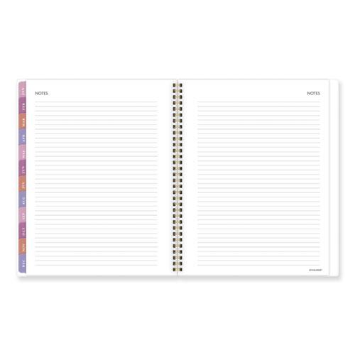 Badge Floral Weekly/Monthly Planner, Floral Artwork, 11 x 9.2, White/Multicolor Cover, 13-Month (Jan to Jan): 2024 to 2025. Picture 4