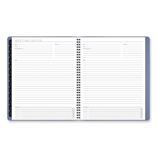 Contemporary Monthly Planner, 11.38 x 9.63, Blue Cover, 12-Month (Jan to Dec): 2024. Picture 5