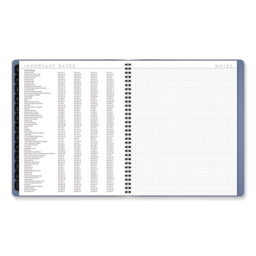 Contemporary Monthly Planner, 11.38 x 9.63, Blue Cover, 12-Month (Jan to Dec): 2024. Picture 6