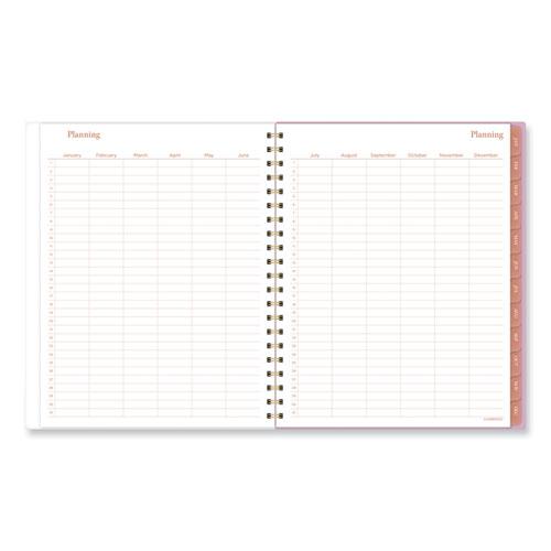 Cher Weekly/Monthly Planner, Plaid Artwork, 11 x 9.25, Pink/Blue/Orange Cover, 12-Month (Jan to Dec): 2024. Picture 5