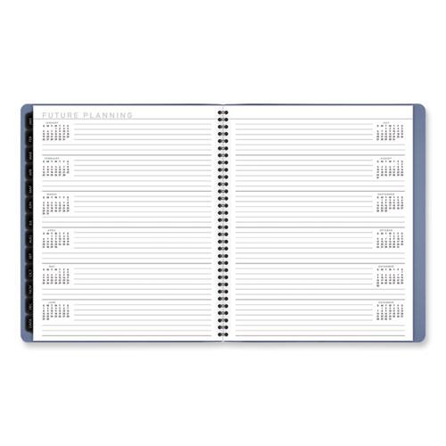 Contemporary Monthly Planner, 11.38 x 9.63, Blue Cover, 12-Month (Jan to Dec): 2024. Picture 7