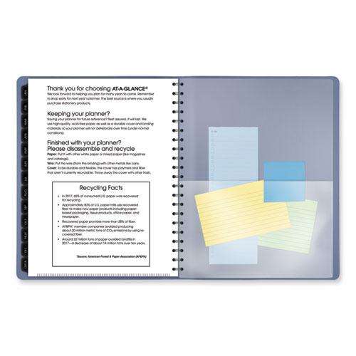 Contemporary Weekly/Monthly Planner, 11.38 x 9, Slate Blue Cover, 12-Month (Jan to Dec): 2024. Picture 8