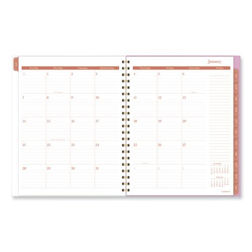 Cher Weekly/Monthly Planner, Plaid Artwork, 11 x 9.25, Pink/Blue/Orange Cover, 12-Month (Jan to Dec): 2024. Picture 6