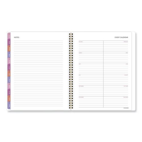 Badge Floral Weekly/Monthly Planner, Floral Artwork, 11 x 9.2, White/Multicolor Cover, 13-Month (Jan to Jan): 2024 to 2025. Picture 5