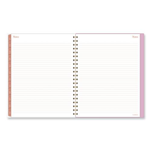 Cher Weekly/Monthly Planner, Plaid Artwork, 11 x 9.25, Pink/Blue/Orange Cover, 12-Month (Jan to Dec): 2024. Picture 7