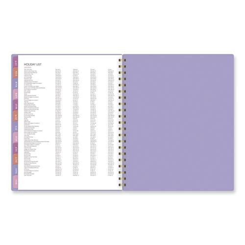 Badge Geo Weekly/Monthly Planner, Geometric Artwork, 11 x 9.25, Purple/White/Gold Cover, 13-Month (Jan to Jan): 2024 to 2025. Picture 6