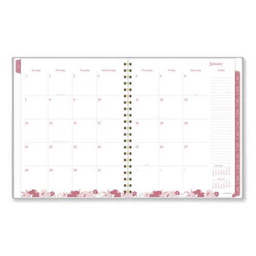 Thicket Weekly/Monthly Planner, Floral Artwork, 11 x 9.25, Gray/Rose/Peach Cover, 12-Month (Jan to Dec): 2024. Picture 6