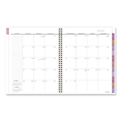 Badge Floral Weekly/Monthly Planner, Floral Artwork, 11 x 9.2, White/Multicolor Cover, 13-Month (Jan to Jan): 2024 to 2025. Picture 8