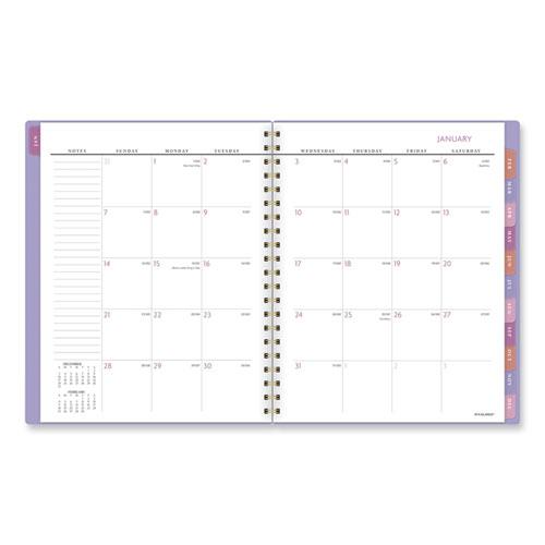 Badge Geo Weekly/Monthly Planner, Geometric Artwork, 11 x 9.25, Purple/White/Gold Cover, 13-Month (Jan to Jan): 2024 to 2025. Picture 8