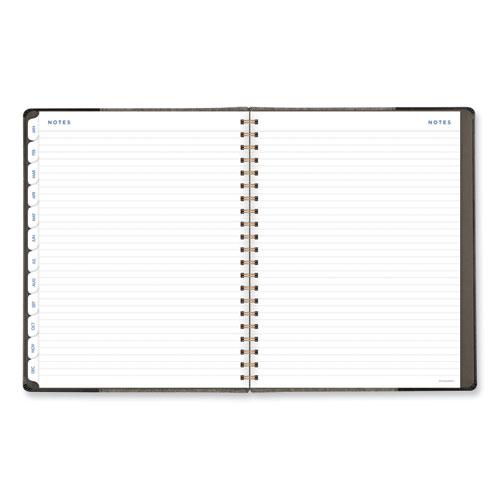 Signature Collection Black/Gray Felt Weekly/Monthly Planner, 11.25 x 9.5, Black/Gray Cover, 13-Month (Jan to Jan): 2024-2025. Picture 9